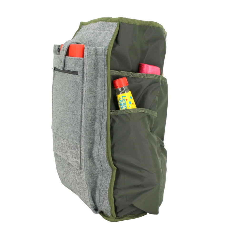 Cafe Backpack - Khaki & Beige